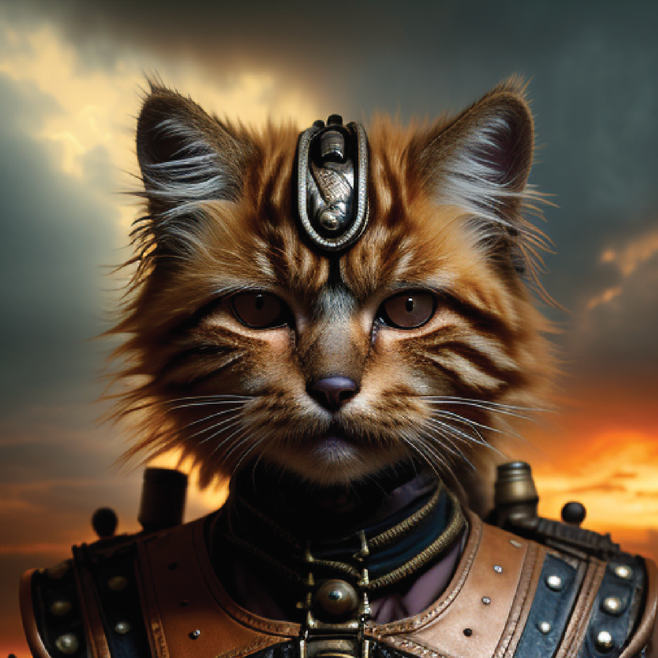 Steampunked Cat Sticker Set