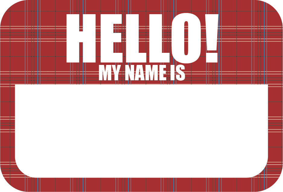 Hello My Name Is 2" x 3" Rectangle Roll Labels